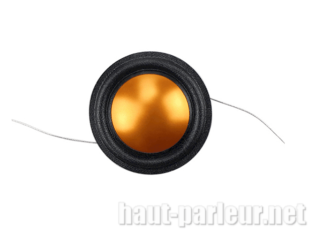 Diaphragme tweeter titane doré 20,4mm