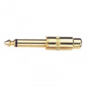 Adaptateur RCA femelle-Jack mâle doré