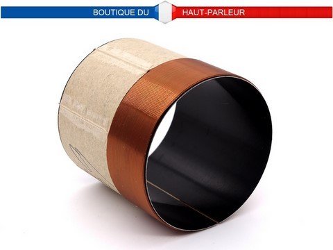 Bobine mobile 39 mm, 70 watts, 8 ohms, support aluminium noir