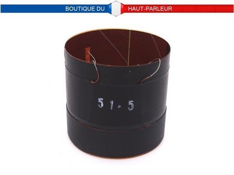 Bobine mobile haut-parleur 51,5 mm 8 ohms, 150 watts, support kapton