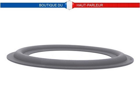 Caisson de basse Cabasse Santorin 17M2 suspension subwoofer caoutchouc longue durée, vue de profil