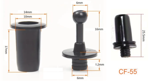 clips de fixation de cadre d'enceinte CF-55 dimensions