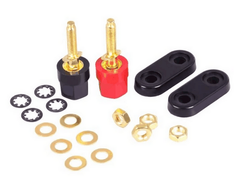 Embase double fiche banane pour câble 2,5 à 4 mm²