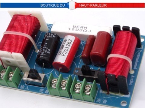 Filtre haut parleur passif 2 voies 2600Hz 6-8 ohms
