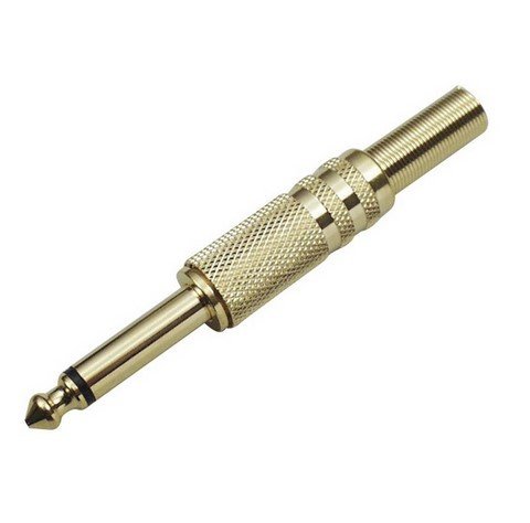Jack male 6.35 mono nickel