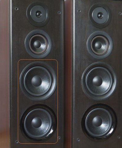 Philips FB820 suspensions haut-parleur bass