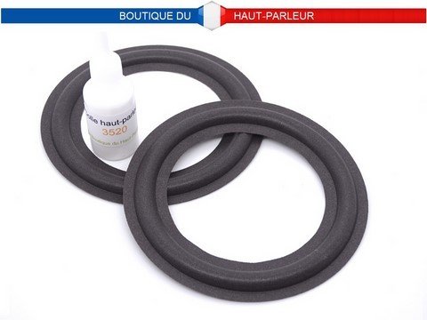 Kit de réparation haut-parleur suspensions en mousse extra souple A:7,5cm - B:8,5cm - C:10,6cm - D:11,5cm SHP-116 membrane bord amortisseur speaker repair foam surround edge