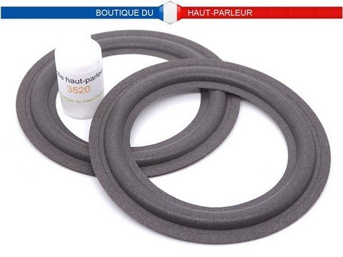 Kit de réparation haut-parleur suspensions en mousse extra souple A:8,0cm - B:8,8cm - C:10,8cm - D:12,3cm SHP-121 membrane bord amortisseur speaker repair foam surround edge