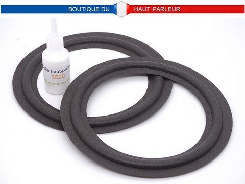 Kit de réparation haut-parleur suspensions en mousse extra souple 10.3cm - 11.3cm - 13.3cm - 14.8cm SHP-147 membrane bord amortisseur speaker repair foam surround edge