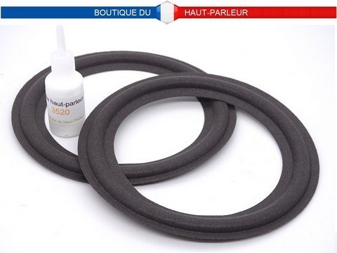 Kit de réparation haut-parleur suspensions en mousse extra souple 10.3cm - 11.3cm - 13.3cm - 14.8cm SHP-147 membrane bord amortisseur speaker repair foam surround edge