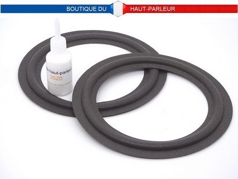 Kit de réparation haut-parleur suspensions en mousse extra souple 10.4cm - 11.3cm - 13.3cm - 14.8cm SHP-150 membrane bord amortisseur speaker repair foam surround edge