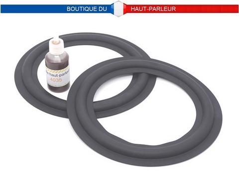 Kit de réparation haut-parleur suspensions en caoutchouc extra souple 10.1cm - 11.2cm - 13.7cm - 15.2cm SHP-152C membrane bord amortisseur speaker repair rubber surround edge