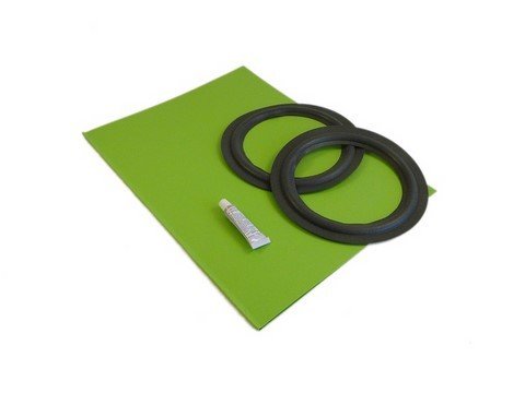 Kit de réparation pour membrane haut-parleur de 11.8 cm de diamètre. Ce Kit comprend 2 suspensions haute qualité et un tube de colle époxy haute résistance.