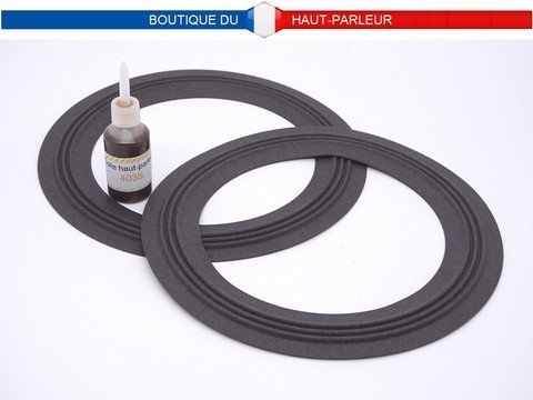 Kit de réparation haut-parleur suspensions en mousse extra  12.7cm - 14.7cm - 16.5cm - 18.5cm SHP-185 membrane bord amortisseur speaker repair foam surround edge