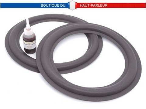 Kit de réparation haut-parleur suspensions en mousse extra souple 17.4cm - 18.4cm - 22.7cm - 24.6cm SHP-247 membrane bord amortisseur speaker repair foam surround edge