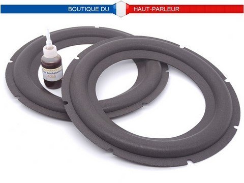  Kit de réparation haut-parleur suspensions en mousse épaisse s15.5cm - 17.8cm - 22.8cm - 25.0cm SHP-252 membrane bord amortisseur speaker repair foam surround edge