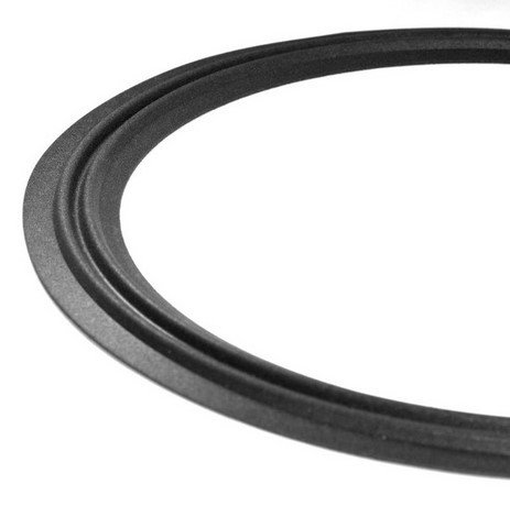 Suspension de membrane en mousse polyether renforcée avec un profil "petits plis" pour haut parleur 46 cm.