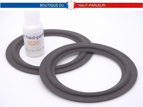Kit de réparation haut-parleur suspensions en mousse extra souple A:5,9cm - B:6,4cm - C:7,3cm - D:8,5cm SHP-84 membrane bord amortisseur speaker repair foam surround edge