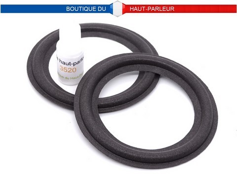 Kit de réparation haut-parleur suspensions en mousse extra souple A:6,5cm - B:7,4cm - C:9,0cm - D:9,8cm SHP-99 membrane bord amortisseur speaker repair foam surround edge