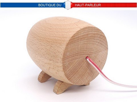 Super tweeter audiophile externe support bois massif, filtre, câble et fiches fournis