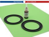 Kit de réparation haut-parleur suspensions en caoutchouc extra souple A:5,7cm - B:6,3cm - C:7,7cm - D:8,2cm SHP-82CC membrane bord amortisseur speaker rubber surround edge